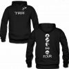 tris four logo hoodie