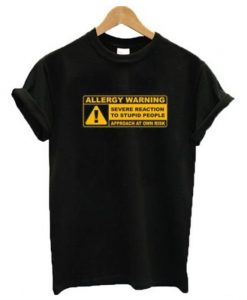 Allergy Warning Severe Reaction T-Shirt