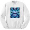 Aqua Summer Tie Dye Batik Sweatshirt