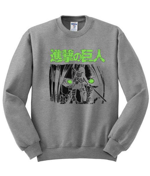 Attack on Titan Green Eyes sweatshirt