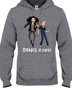 Dance It Out cartoon hoodie