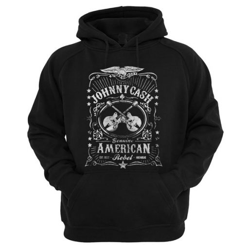 Johnny Cash Genuine American Rebel Hoodie