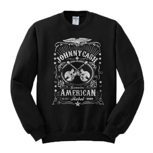 Johnny Cash Genuine American Rebel Sweatshirt