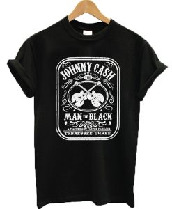 Johnny Cash The Man In Black Feat The Fabulous Tennessee Three T Shirt