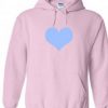 Love Blue Heart hoodie