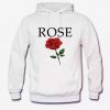 Red Rose graphic Hoodie