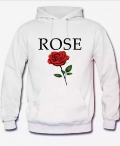 Red Rose graphic Hoodie