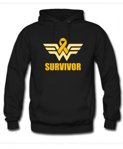 Wonder Woman Appendix Cancer Survivor Hoodie