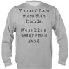 You And I Are More Than Friends Sweatshirt