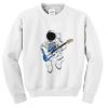 astronaut playing guitar sweatshirt