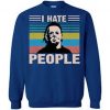 michael meyers i hate people crewneck sweatshirt