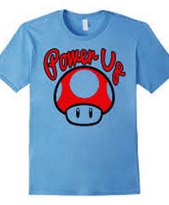 nintendo power up mushroom shirt