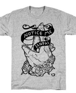 notice me senpai shark t shirt