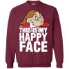 this is my happy face disney sweatshirt