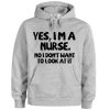 yes i’m a nurse hoodie