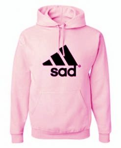 Adidas Sad Logo Parody Hoodie