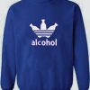 Alcohol Adidas Parody Sweatshirt