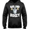 Bad And Boozy Drinking Ghost Hoodie