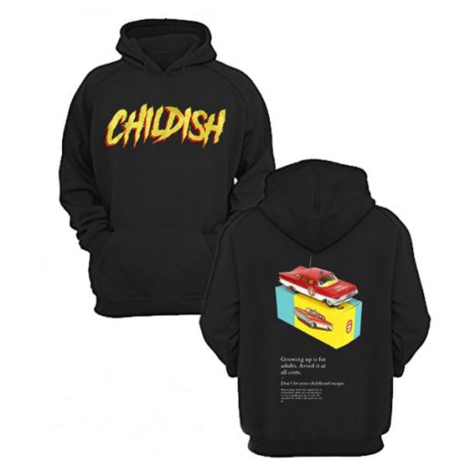 Childish Toy Car Graphic Hoodie