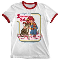 Demon Cat Ringer t Shirt