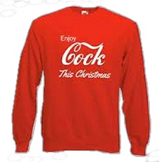 Enjoy Cock This Christmas Parody Sweatshirt