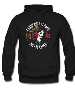 Ladies flower Chingona como Hoodie