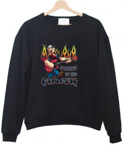 Popeye Rocks Guitar Sweatshirt