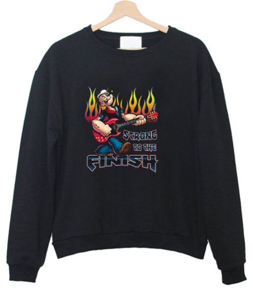 Popeye Rocks Guitar Sweatshirt