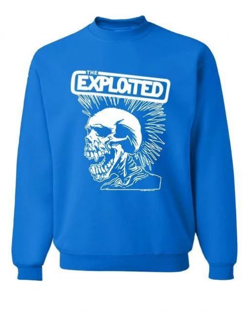 The Exploited Skull Punk Hair sweater