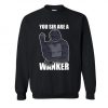 You Sir Are Wanker Smug Gorilla meme sweater