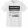 dsquared2 Born to be a fighter t shirt