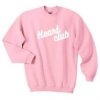 Heart Club Font Sweatshirt Pink