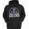 mermaid squad graphic hoodie