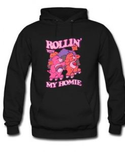 rollin my homies bear hoodie