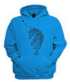 tribal tiger Hoodie pullover