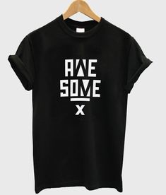 Awesome X Font T Shirt