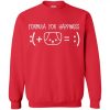 Formula For Happiness Dog Lover Sweatshirt