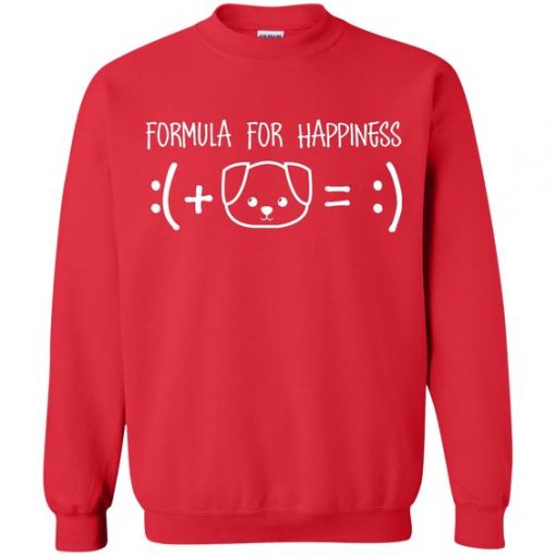 Formula For Happiness Dog Lover Sweatshirt