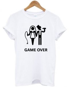 Game over married t-shirt