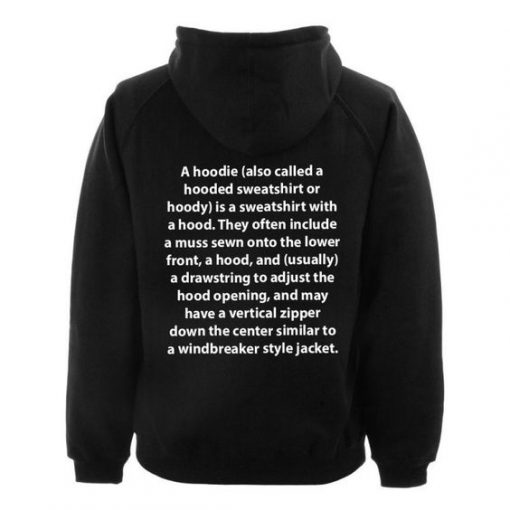 Hooded Sweater Definition Pullover Back