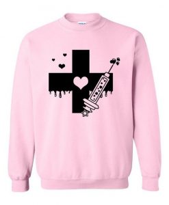 Menhera Cross And Syringe Sweatshirt