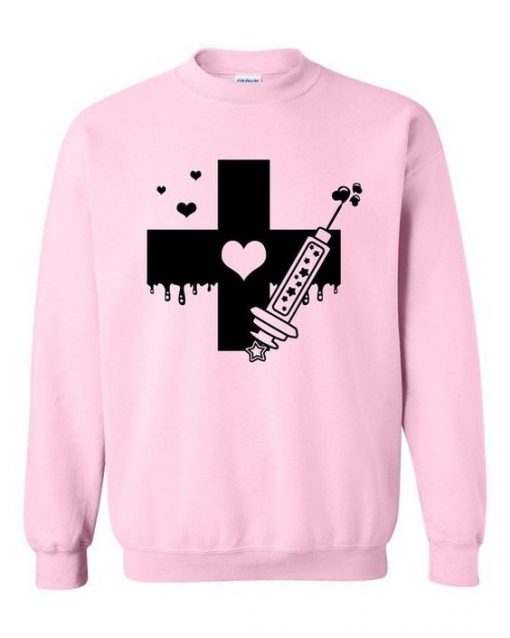 Menhera Cross And Syringe Sweatshirt