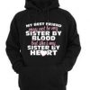 My Best Friend May Not BE My Sister By Blood Hoodie