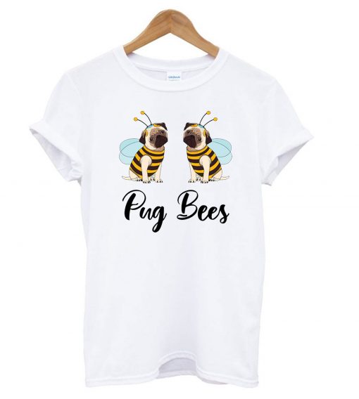 Pug Bees Halloween T shirt