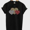 Valentine Three Hearts T Shirt