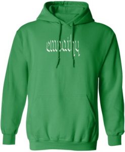 empathy font hoodie