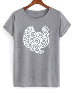 swirl turkey t-shirt