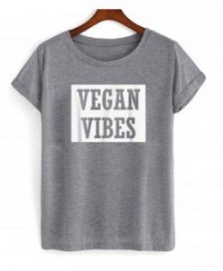 vegan vibes font T shirt