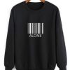 Alone Barcode Sweatshirt