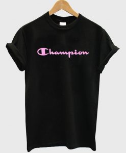 Champion Pink Letter T-Shirt